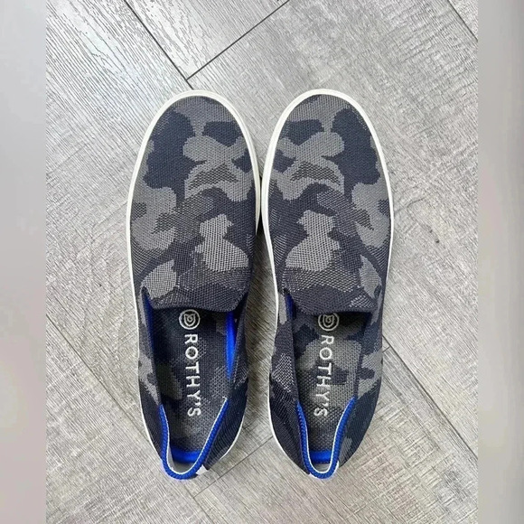 Rothy's The Sneaker in  Gray Camo Size 8.5 - Picture 1 of 9